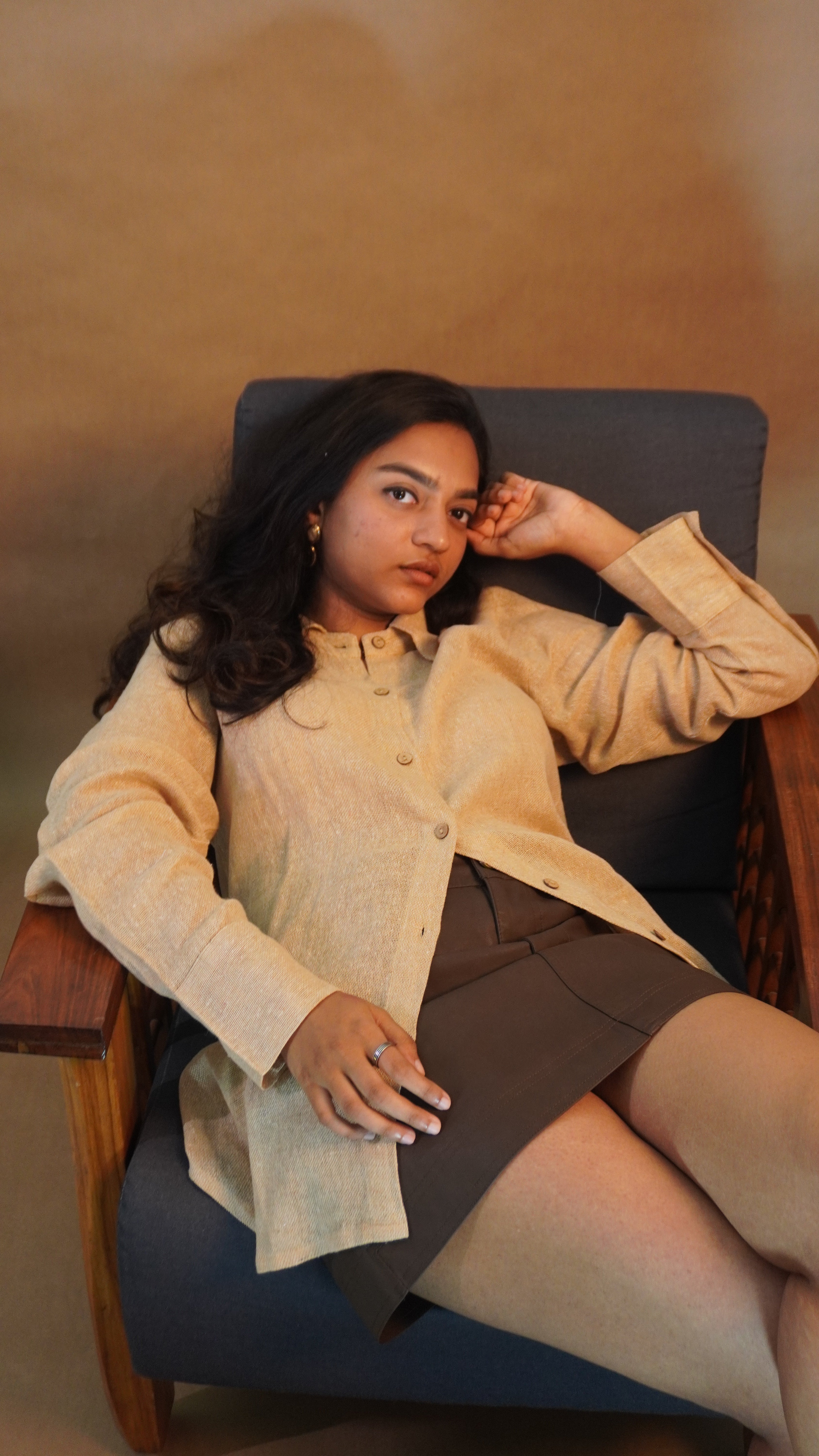 Jute Handloom Oversized Shirt
