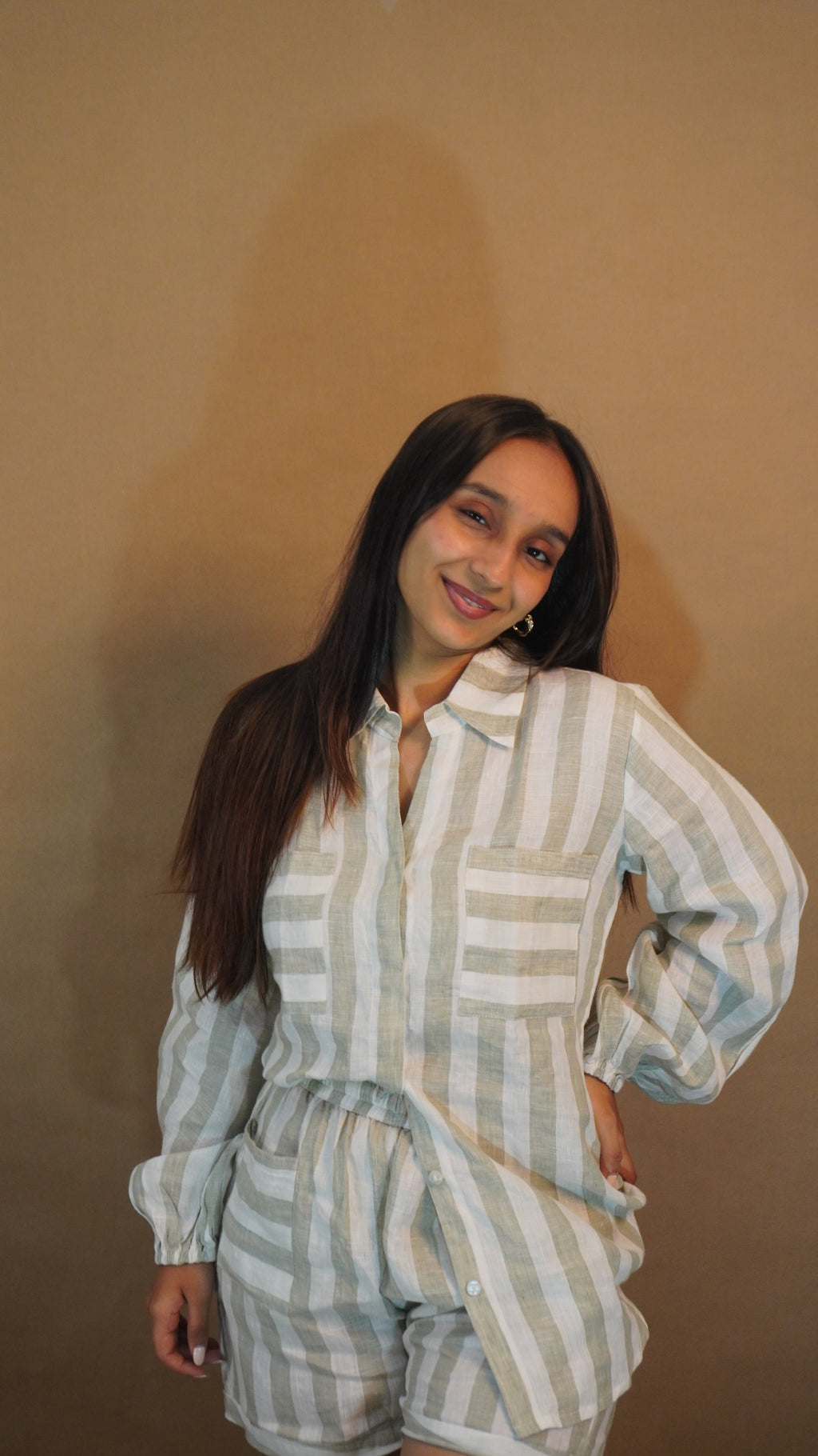 Striped Short Set