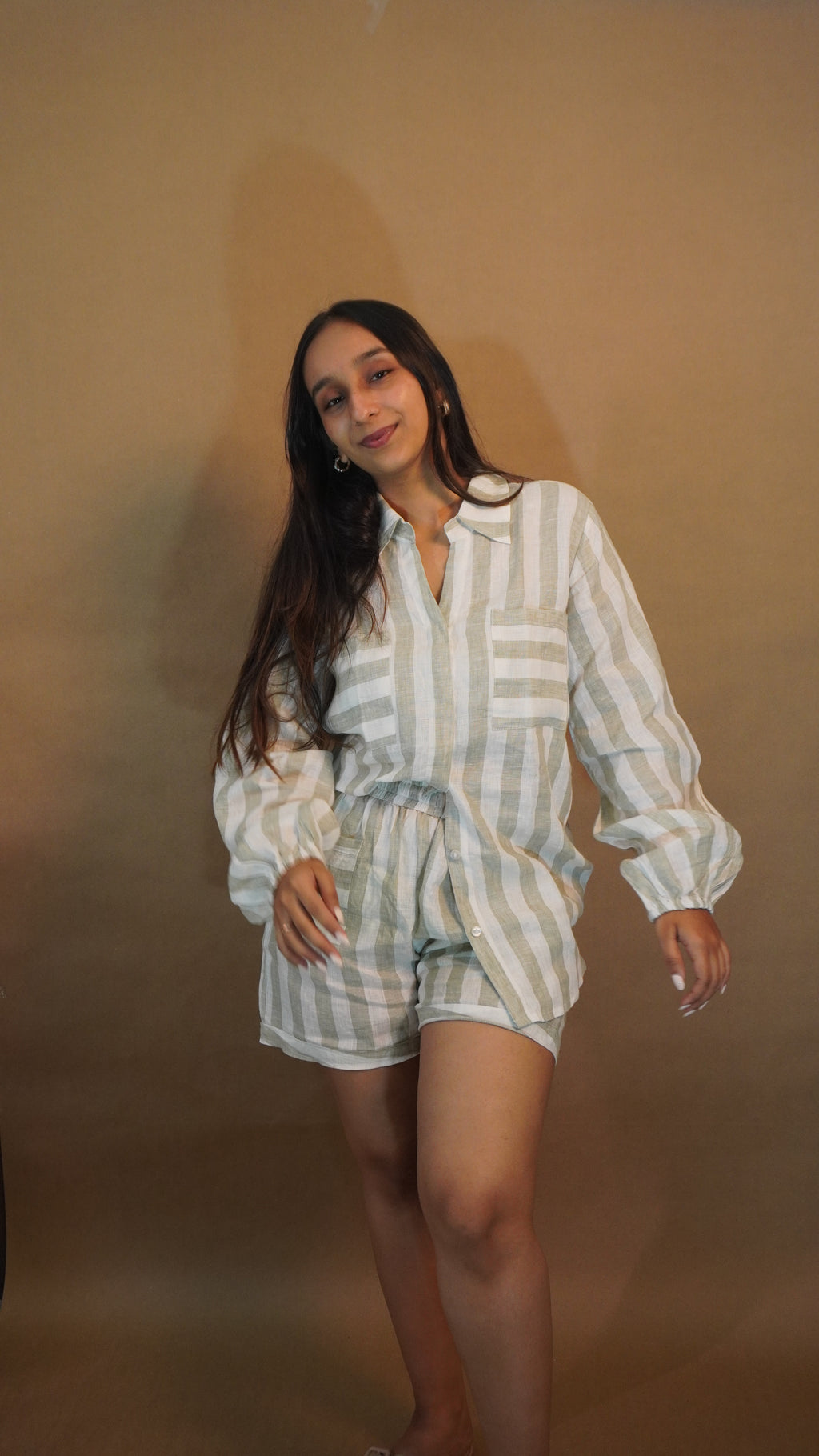 Striped Short Set