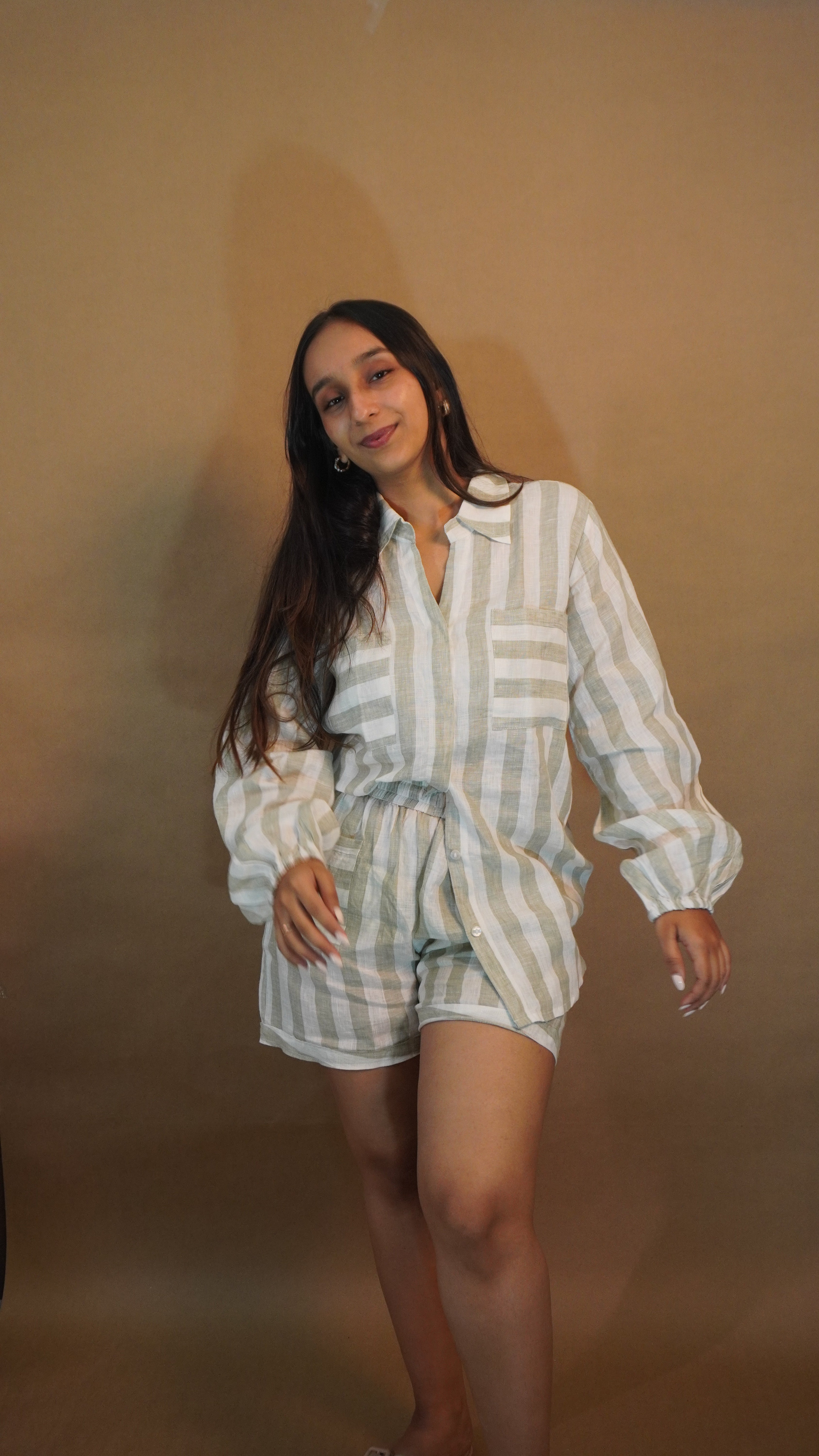 Striped Short Set